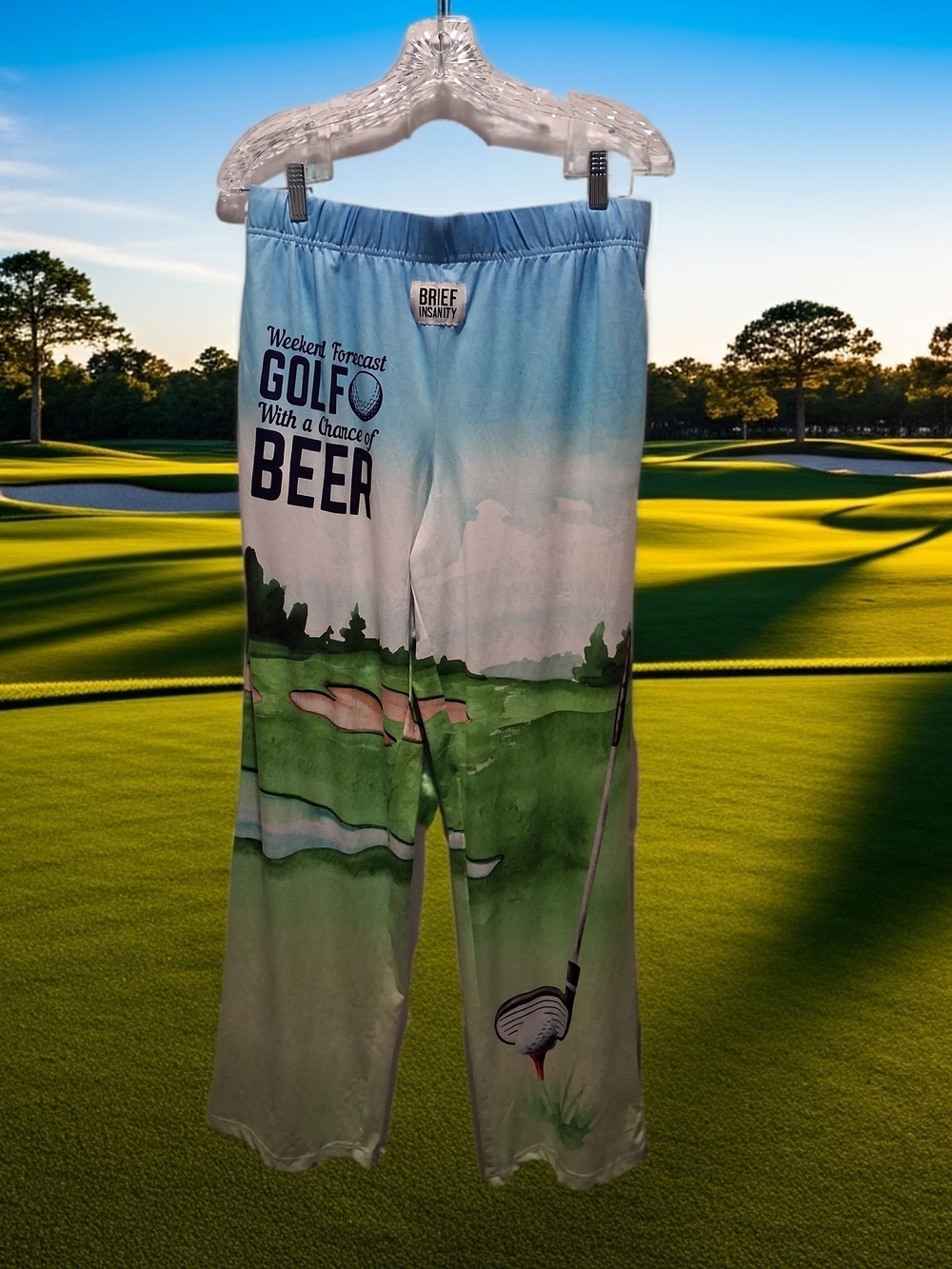 Brief Insanity 'Weekend Forecast Golf With a Chance of Beer' Lounge Pants
